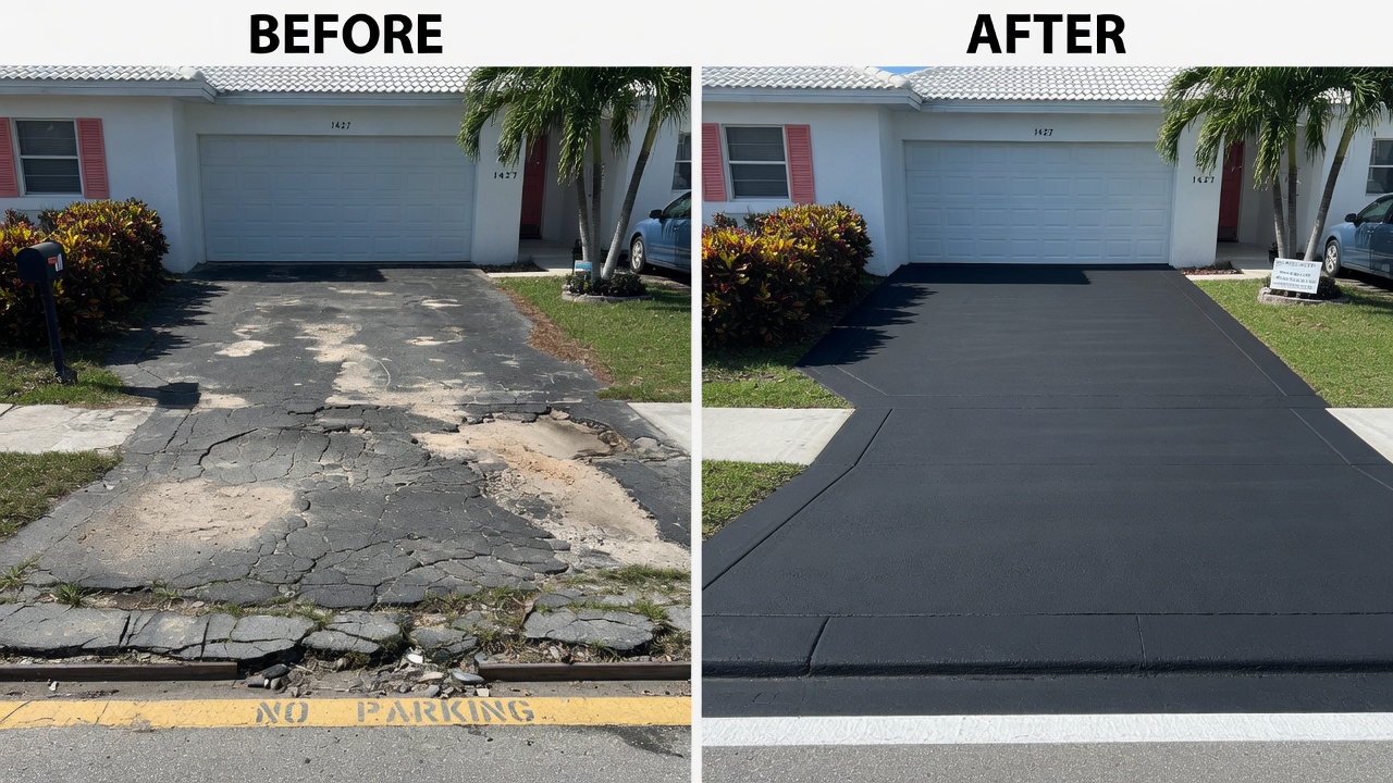 Asphalt Paving project 4 by Nest Concrete in South Florida
