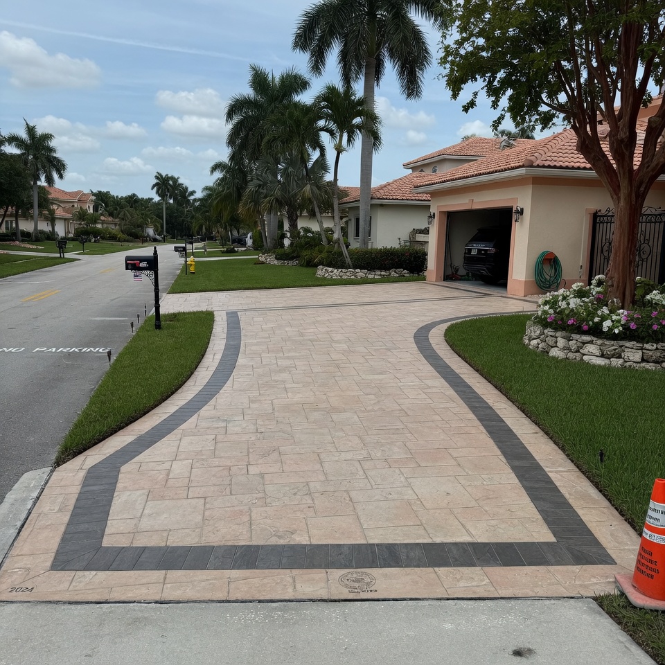 Concrete Driveways project 3 by Nest Concrete in South Florida