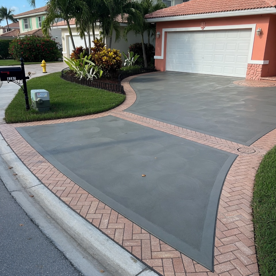 Concrete Driveways project 4 by Nest Concrete in South Florida