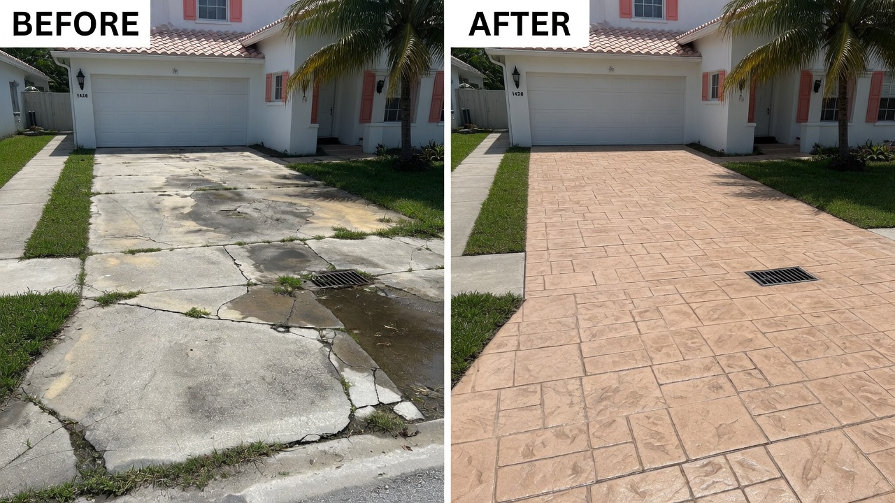 Stamped Concrete project 3 by Nest Concrete in South Florida