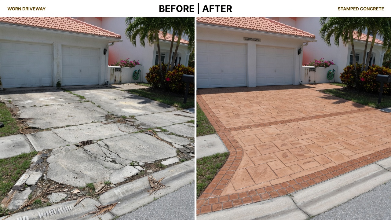 Stamped Concrete project 4 by Nest Concrete in South Florida